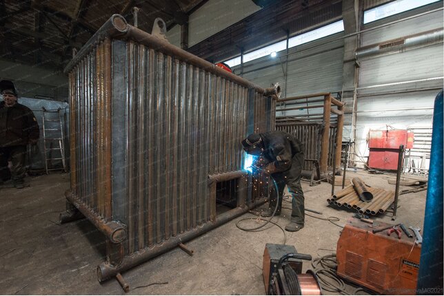 Изготовление водогрейного котла КВм 0.93 МВт